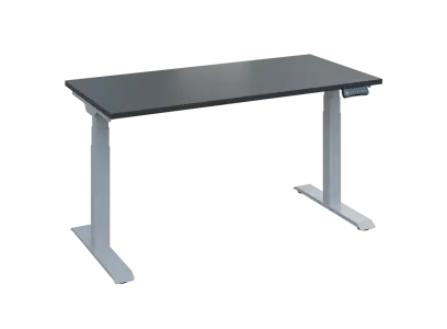 Fleximax 27-14 výškově nastavitelný stůl, kovová podnož stříbrná, deska 25 mm, široký 1400 mm, antracit